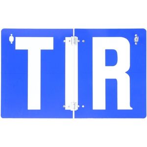 Scharnierend waarschuwings-/informatiebord, reflecterend links CARGOPARTS CARGO-ATIR