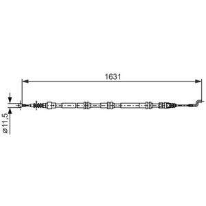 Kabel, parkeerrem BOSCH 1 987 482 376