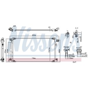 Condensator, airconditioning NISSENS 941190