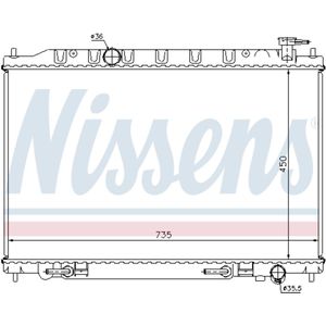 Radiator, motorkoeling NISSENS 68712