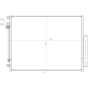 Condensor, airconditioning EASY FIT NRF 350459