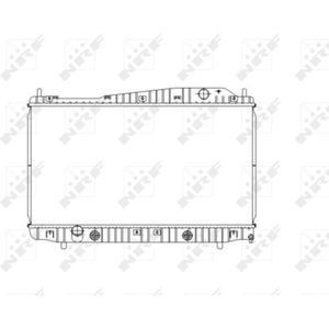 Radiator, motorkoeling NRF 53482