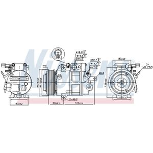 Compressor airconditioning NISSENS 890175