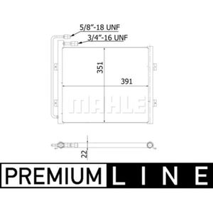 Condensator, airconditioner MAHLE AC 940 000P