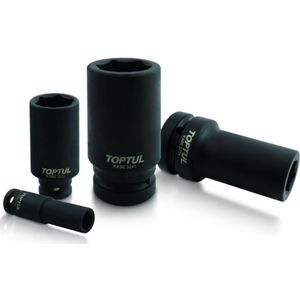 Slagmoerdop TOPTUL 1 inch 24 mm 6-kant lang