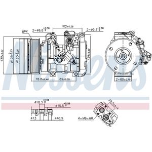 Compressor airconditioning NISSENS KLIMA NIS 890870
