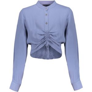 Meisjes blouse - Manouk - Dusty blauw