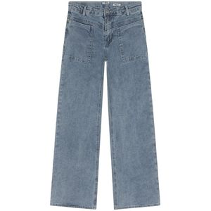 Meisjes jeans broek Joy Worker wide fit - Licht denim