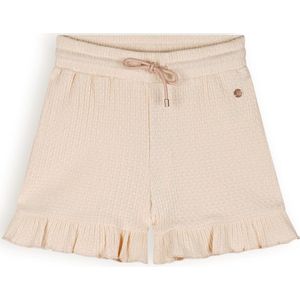 Meisjes short fancy - Sara - Pearled ivoor wit