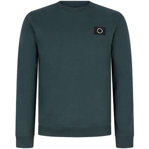Jongens sweater badge - Donker zee groen