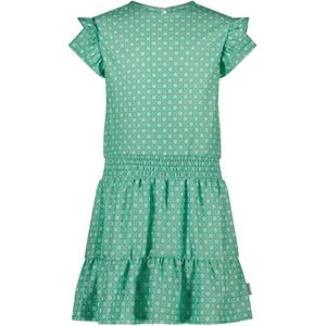 Meisjes jurk groen - Ebby - Terazzo AOP