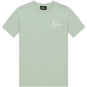 T-shirt split - Aqua grijs/mint