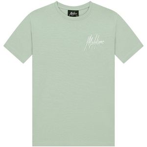 T-shirt split - Aqua grijs/mint