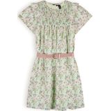 Meisjes jurk met riem floral - Maan - Spring groen