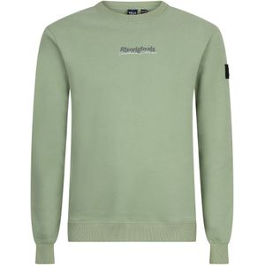 Jongens sweater creative brushed - Dusty lime groen