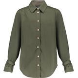 Meisjes blouse - Kyra - Olijf groen