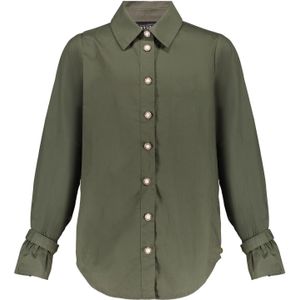 Meisjes blouse - Kyra - Olijf groen