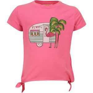 Meisjes t-shirt - Imani-SG-02-C - Fluo roze