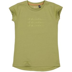Meisjes t-shirt - Bia - Cedar groen