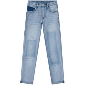 Meisjes jeans broek Sue straight fit - Light denim