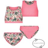 Meisjes reversibal bikini - Tropical palm