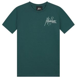 T-shirt space - Donker groen / Mint