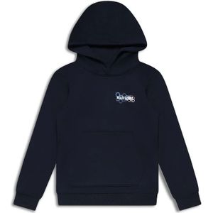 Jongens hoodie Borders - Navy blauw