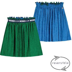 Meisjes rok reversibel plissee - Nele - Screen groen