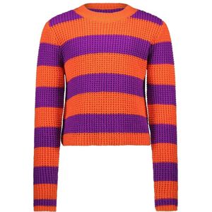 Meisjes sweater oranje - Guusje - Electric grape