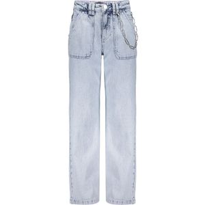 Meisjes jeans broek straight leg - Frankie - Ijs blauw denim