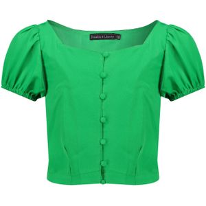 Meisjes blouse - Hetty - Fern groen