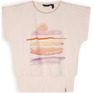Meisjes t-shirt sunset - Kanou - Pearled ivoor wit