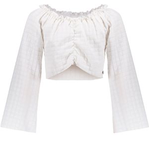 Meisjes blouse - Melissa - Krijt wit