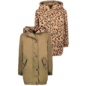 Meisjes winterjas reversibel - Army