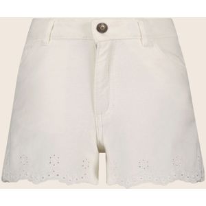 Meisjes jeans short - Off wit