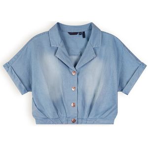 Meisjes spijker blouse cropped - Tara - Denim