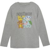 Jongens shirt Pokemon - Licht grijze melange