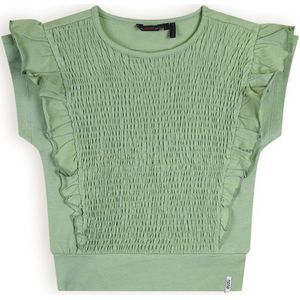 Meisjes t-shirt smock - Kety - Sage groen
