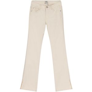 Meisjes jeans broek Lexi bootcut fit - Off wit