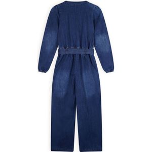 Meisjes jeans jumpsuit - Sasai - Navy blauw