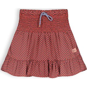 Meisjes rok smock - Noor - Samba rood