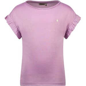 Meisjes t-shirt slub metallic - Lilac