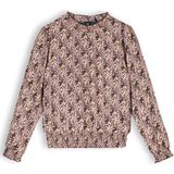 Meisjes blouse print - Tommy - Donker roast bruin