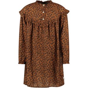 Meisjes jurk AOP luipaard - Toffee