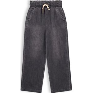 Meisjes denim broek palazzo - Sayla - Jet zwart