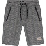 Jongens sweat short geruit - Stone zand