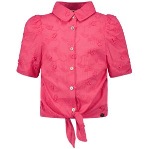 Meisjes blouse 3d bloem