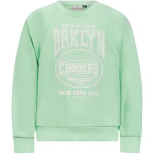 Meisjes sweater - Penny - Licht appel groen
