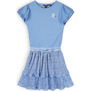 Meisjes jurk plisse - Morly - Parisian blauw