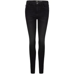 Meisjes jeans broek Xelly super skinny - Zwart